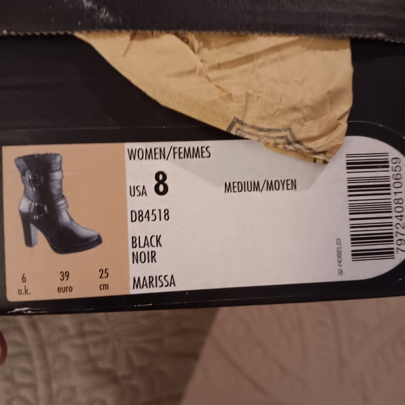 HARLEY DAVIDSON LEATHER BOOTS! WORE ONCE! SIZE 8. BEAUTIFUL! VINTAGE! - Picture 4 of 5